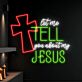 let me TELL you about my JESUS LED-Neonschild für Kirche Andachtsraum