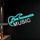 Live Music LED-Neonschild für Bar und Club