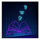 aufgeschlagenes Buch mit Schmetterlingen LED-Neonschild für Wohnzimmer Buchhandlung