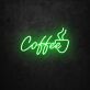 Kaffeetasse mit Dampf LED Neonschild für Café und Küche