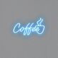Kaffeetasse mit Dampf LED Neonschild für Café und Küche