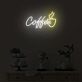Kaffeetasse mit Dampf LED Neonschild für Café und Küche