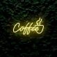 Kaffeetasse mit Dampf LED Neonschild für Café und Küche