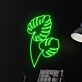 Monstera Blätter LED-Neonschild Wohnzimmer Büro