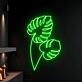 Monstera Blätter LED-Neonschild Wohnzimmer Büro