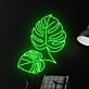 Monstera Blätter LED-Neonschild Wohnzimmer Café