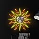 Sonne mit Strahlen LED-Neonschild Wohnzimmer Bar