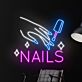 NAILS LED-Neonschild für Nagelstudio Schönheitssalon