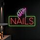NAILS LED-Neonschild für Nagelstudio Salon