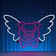 fliegendes Schwein LED-Neonschild für Wohnzimmer Bar