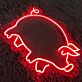 Schwein LED-Neonschild für Restaurant Metzgerei