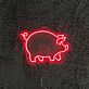 Schwein LED-Neonschild für Restaurant Metzgerei