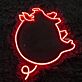 Schwein LED-Neonschild für Restaurant Metzgerei