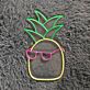 Ananas mit Sonnenbrille LED-Neonschild Wohnzimmer Bar