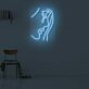 Gesicht mit Cocktailglas LED-Neonschild für Bar und Wohnzimmer