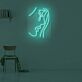 Gesicht mit Cocktailglas LED-Neonschild für Bar und Wohnzimmer
