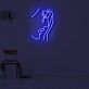 Gesicht mit Cocktailglas LED-Neonschild für Bar und Wohnzimmer