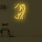 Gesicht mit Cocktailglas LED-Neonschild für Bar und Wohnzimmer