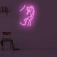 Gesicht mit Cocktailglas LED-Neonschild für Bar und Wohnzimmer