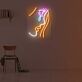 Gesicht mit Cocktailglas LED-Neonschild für Bar und Wohnzimmer