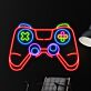 Spielcontroller LED-Neonschild für Gamingzimmer und Wohnzimmer