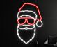 Weihnachtsmann mit Sonnenbrille LED-Neonschild Wohnzimmer Weihnachtsdekoration