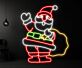 Weihnachtsmann mit Geschenksack LED-Neonschild Wohnzimmer Weihnachtsdekoration