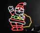 Weihnachtsmann mit Geschenksack LED-Neonschild Wohnzimmer Weihnachtsdekoration