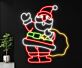 Weihnachtsmann mit Geschenksack LED-Neonschild Wohnzimmer Weihnachtsdekoration