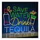 SAVE WATER Drink TEQUILA LED-Neonschild für Bar Club