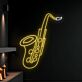 Saxophon LED-Neonschild für Wohnzimmer Musikraum