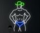 Cowboy in Unterwäsche LED-Neonschild für Bar Club