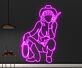 Cowgirl Silhouette LED-Neonschild für Bar Club