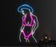 Frau im Bikini mit Hut LED-Neonschild für Bar Club