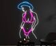 Frau im Bikini mit Hut LED-Neonschild für Bar Club