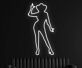 Tänzerin Silhouette mit Hut LED-Neonschild für Bar Club