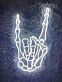 Skelett-Hand Rockgeste LED-Neonschild für Bar Club