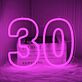 Hausnummer 30 LED-Neonschild