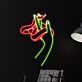 Schlange auf Hand LED-Neonschild für Wohnzimmer Bar