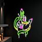 Hand mit Schlange LED-Neonschild für Bar und Tattoo Studio