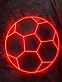Fußball LED-Neonschild für Kinderzimmer oder Sportbar