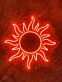 Sonne LED-Neonschild Wohnzimmer Schlafzimmer