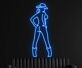 Cowgirl Silhouette LED-Neonschild für Bar Club
