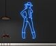 Cowgirl Silhouette LED-Neonschild für Bar Club