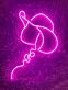 Cowboyhut LED-Neonschild für Wohnzimmer Bar