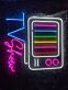TV Show LED-Neonschild Wohnzimmer Entertainmentbereich