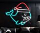 Wal mit Weihnachtsmütze LED-Neonschild Wohnzimmer Weihnachtsdekoration