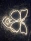 Frauengesicht mit Schmetterling LED-Neonschild