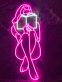 Frau mit Buch LED-Neonschild Wohnzimmer Lesebereich