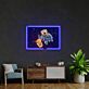 Astronaut mit Kaffeebecher LED-Neonschild Wohnzimmer Büro